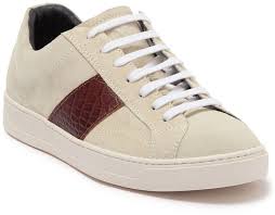 Black (not available) men's shoe size / width. Bruno Magli Diaz Leather Sneaker Shopstyle