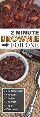 Easy 2 Minute Microwave Brownie In A Mug Or Ramekin Dessert Chocolat Facile Recette Mugcake Recette Dessert Rapide