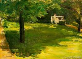 Kunstdruck Gartenbank Unter Dem Kastanienbaum Im Wannseegarten Von Max Liebermann Auf Feinleinen Kastanienbaum Bilder Baum