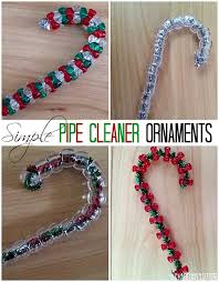 Can you believe this simple ornament is made with cardboard and red and white twine or hemp? Simple Pipe Cleaner Christmas Ornaments
