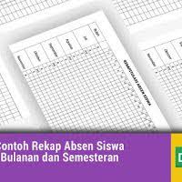 Contoh Rekap Absen Siswa Untuk Bulanan Dan Semesteran Word Search Puzzle Words Periodic Table