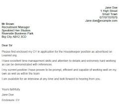 Cover letter sample of an assistant paramedic with 2 years of experience. Housekeeper Cover Letter Example Lettercv Com