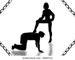 Dependency Subservience Men Before Woman Stock Illustration 24869761 |  Shutterstock