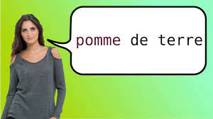 * mollasson (ne) m/f (qui passe son temps devant la télé) hot potato. How To Say Potato In French Youtube