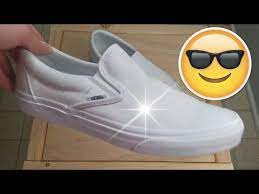 Then use a clean wet cloth to wipe the strip. How To Clean White Vans So They Look New The Trend Spotter