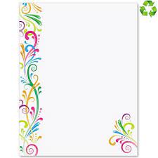 Party Spirit Border Papers Borders For Paper Letter Paper Colorful Borders Design