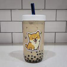 Eco Friendly Reusable Glass Boba Tea Cup With Stainless Steel Straw Reusable Smoothie Tumbler Cute Shiba Inu Bubble Tea Cup Boba Tea Bubble Tea Bubble Tea Boba