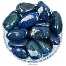 One 1 Jumbo Dark Blue Agate Tumbled Stone Dark Blue Agate Tumbled Stone Dark Blue Agate Tumbled Stones Heali Blue Agate Blue Agate Stone Stones And Crystals