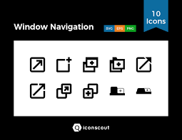 Download Window Navigation Icon Pack Available In Svg Png Eps Ai Icon Fonts Icon Pack Icon Font Navigation