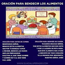 Oracion Para Bendecir Los Alimentos Oraciones Oracion Para Dar Gracias Oraciones Para Ninos