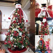 Snowman Fawn Santa Claus Christmas Tree Toppers Xmas Christmas Eve Tree Topper Ornament Walmart Com Walmart Com Santa claus at home at night making magic.