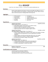 Microsoft resume templates give you the edge you need to land the perfect job. Human Service Worker Sample Resume Executive Summary Doc Services Chronological Adoptions Social Exa Resume Examples Job Resume Examples Adoption Social Worker