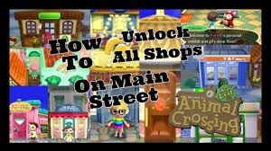 I know you have to wait for isabelle to fall asleep and talk to her to unlock it but ive been . How To Unlock All The Shops On Main Street Animal Crossing New Leaf Youtube