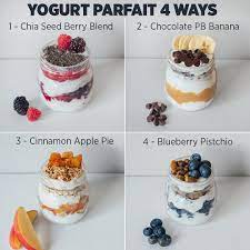 Amanda Meixner Rocchio On Instagram Step Up Your Breakfast Game With These 4 Delicious G Greek Yogurt Parfait Recipes Parfait Recipes Yogurt Parfait Recipe
