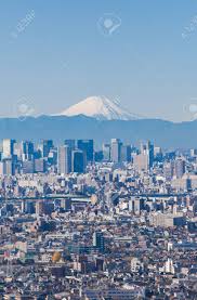 Tokyo City View And Mount Fuji In Winter Season Stock Photo Picture And Royalty Free Image Image 57457754