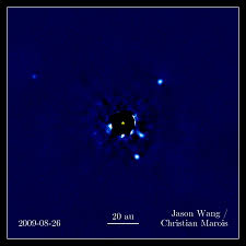 Directly Imaged Planets Orbiting A Star Approximately 130 Light Years From Earth Planet System Astronomy Astrophysics