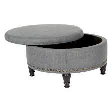 Shop our selection of ottomans and poufs online to bring your living room together, plus get free shipping today! Round Storage Ottoman With Flip Top Surface Alif Furniture
