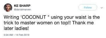 Spell Coconut With Your Waist Know Your Meme