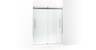 If you want to renovate your bathroom but don't want to lose the tub, this sliding door enclosure is a great alternative. K 706851 L Elmbrook Frameless Sliding Shower Door Kohler