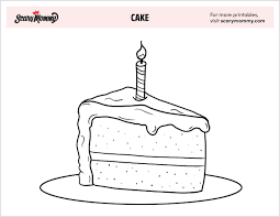 Ausmalbilder zum geburtstag geburtstagstorte kerzen happy birthday. Kostenlose Malvorlagen Fur Kuchen Die Wirklich Den Kuchen Nehmen Spass Spiele