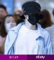 Hot Selling 2017 Bts Fashion K Pop Iron Ring Bucket Hats Popular Style Cap 100 Bts Suga Fashion Hats Bucket Hat