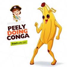 Peely Doing Conga Fortnite Fanart Drawingtutorial Howtodraw Bubble Drawing How To Draw Mario Drawing Tutorial