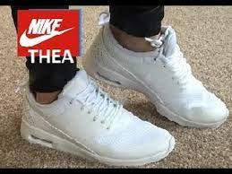 My nike air max obsession continues! Nike Thea Air Max White Trainers Women Mens Quick 1 Min Review Youtube