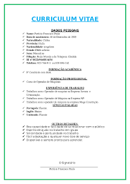 Descarga plantillas curriculum vitae gratis en word, photoshop, pdf. Doc Curriculum Vitae Dados Pessoais Emiliobualecapembe Capembe Academia Edu