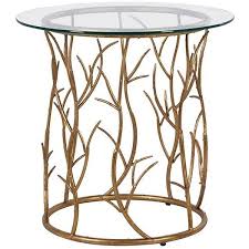 Gold Vine Circular Side Table Gold Side Table Circular Table Side Table