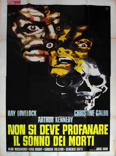 Let Sleeping Corpses Lie / Living Dead at Manchester Morgue - Italian  2panel (4-foglio) (app. 55x78 in) from 1974 - kinoart.net