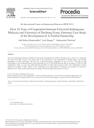 Abbreviated ukm) is a public university located in bandar baru bangi, selangor which is at south of kuala lumpur. Over 10 Years Of Cooperation Between Universiti Kebangsaan Malaysia And University Of Duisburg Essen Germany Case Study Of The Development Of A Fruitful Partnership Topic Of Research Paper In Educational Sciences Download