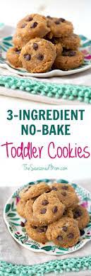 3 Ingredient No Bake Toddler Cookies Airplane Snacks For Kids Recipe Baby Food Recipes Toddler Cookies Food