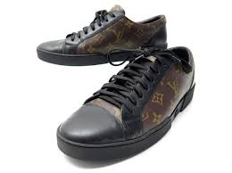 LOUIS VUITTON SHOES MATCH UP SNEAKERS 6.5 41 IN MONOGRAM CANVAS SNEAKERS  Brown Leather ref.555370 - Joli Closet