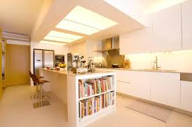 Semi Open Kitchen Kitchen Island White Kitchen Countertop Breakfast Table Mood Lighting House And Home Magazine Interior Design Architecture Awards