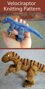 Huge advancements in scientific technology have enabled a mogul to create an island full of living dinosaurs. Knitting Pattern For Velociraptor Dinosaur Toy Miniature Knitting Knitting Patterns Animal Knitting Patterns