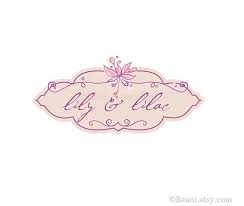 Premade Logo Design Ooak Photography Lily Lilac Flower Flourish Vintage Frame Banner Oranament Shabby Chic F Premade Logo Design Logo Design Shabby Chic Logo