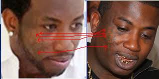 Gucci's right cheek contains a tattoo of an ice cream cone on it. Gucci Mane Exposed Replaced By Other Fake Gucci Mane Clone One Or More Imposter Fake Gucci Mane Proofs Evidence Disclosure Photos Videos