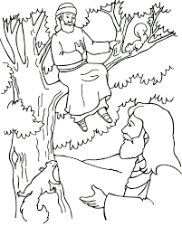 Save this zacchaeus coloring page to use whenever you are teaching a lesson on jesus and zacchaeus. Zacchaeus And Jesus Coloring Page Sermons4kids