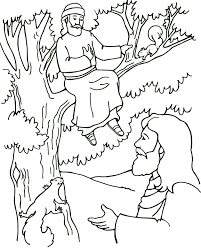 Learn about famous firsts in october with these free october printables. Zacchaeus And Jesus Coloring Page Sermons4kids