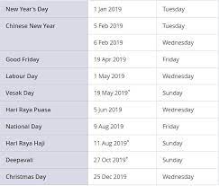 We did not find results for: Singapore Public Holidays In 2019 Office Holidays 2019