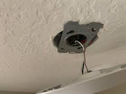 Use an oscillating saw to cut around the outline of the electrical boxes. Help Installing Hue Recessed Light I Am Trying To Replace The Current Recessed Led Lights They Seem To Be Installed To Some Sort Of Junction Box The Instructions Seem To Be