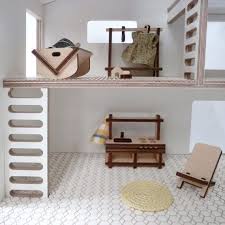 Meuble De Cuisine Et Mobilier De Chambre D Enfant Miniature En Bois Pour Jouer Avec Les Maisons De Poupee Milkywood Ou Autre Kids Room Furniture Furniture Wooden Kitchen