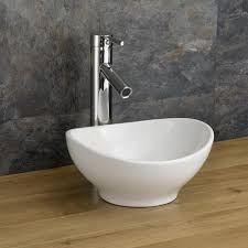 small oval countertop bathroom basin in
