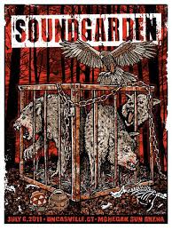 I M Gonna Break My Rusty Cage And Run Soundgarden Rusty Cage Telephantasm King Animal Wolves Silk Screened Poster Carteles De Concierto Carteles De Banda Y Carteles De Rock