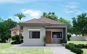 It is design for long term and with 2nd floor or 3rd floor provision for future renovation. 1 This Is A Two Bedroom House Designed For A Small Family It Has A Floor Area Of 61 Sqm And Bungalow House Design Bungalow House Plans Modern Bungalow House