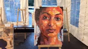 All friends families and fans am so delighted and Thank you that you took  the time to visit me in my booth @Hilton annual-art fair.