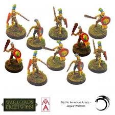 Jaguar warriors were members of the elite aztec military special forces. Berliner Zinnfiguren Aztec Jaguar Warriors Purchase Online