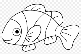 Coloring pages for kids fish coloring pages. Clown Fish Coloring Page Free Printable Pages For Kids Fish Black And White Free Transparent Png Clipart Images Download