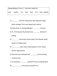 Latihan kata ganti nama diri tahun 2 sjkc. Sjkc Singhwa Bm Tahun 2