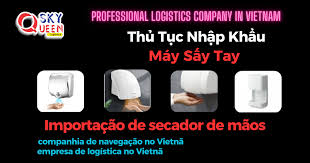 NHẬP KHẨU MÁY SẤY TAY | Hs code 8516 | shipping company